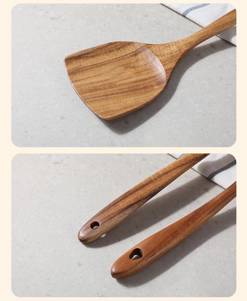 Acacia Wood Spatula Cooking Spatula Soup Spoon Wood Kitchenware Set